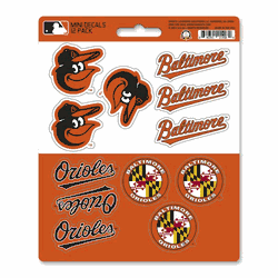 Baltimore Orioles 12 Count Mini Decal Sticker Pack