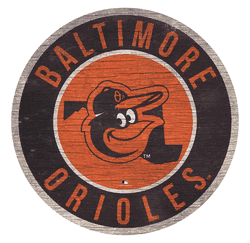 Baltimore Orioles 12 in. Circle w/ State Sign