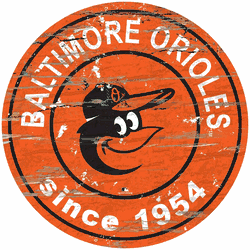 Baltimore Orioles 24" Established Date Round Sign