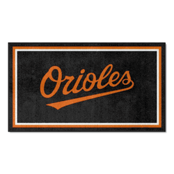Baltimore Orioles 3ft. x 5ft. Plush Area Rug