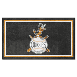 Baltimore Orioles 3ft. x 5ft. Plush Area Rug - Retro Collection