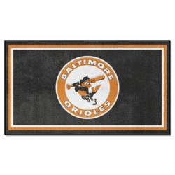 Baltimore Orioles 3ft. x 5ft. Plush Area Rug - Retro Collection