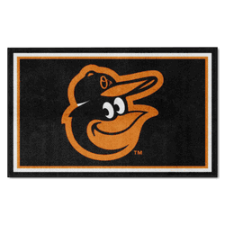 Baltimore Orioles 4ft. x 6ft. Plush Area Rug
