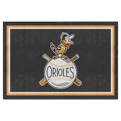 Baltimore Orioles 5ft. x 8 ft. Plush Area Rug - Retro Collection