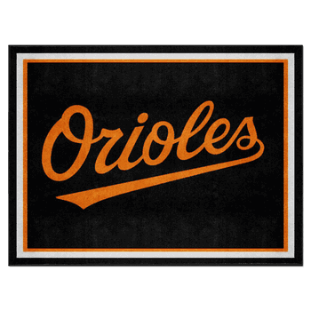 Baltimore Orioles 8ft. x 10 ft. Plush Area Rug 