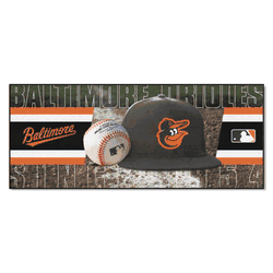 Baltimore Orioles Baseball Runner Rug - 30in. x 72in.