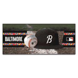 Baltimore Orioles Baseball Runner Rug - 30in. x 72in.