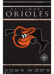 Baltimore Orioles Coordinates 17x26