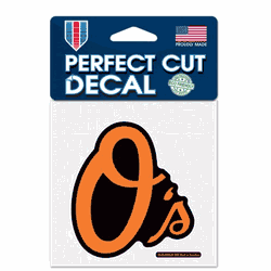 Baltimore Orioles Decal 4x4 Perfect Cut Color