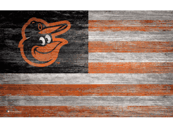 Baltimore Orioles Distressed Flag 11x19