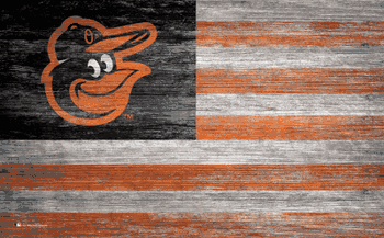 Baltimore Orioles Distressed Flag 11x19