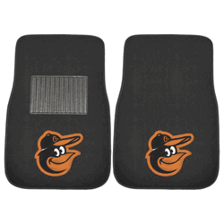 Baltimore Orioles Embroidered Car Mat Set - 2 Pieces