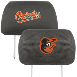 Baltimore Orioles Embroidered Head Rest Cover Set - 2 Pieces