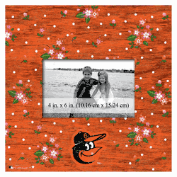 Baltimore Orioles Floral 10x10 Frame