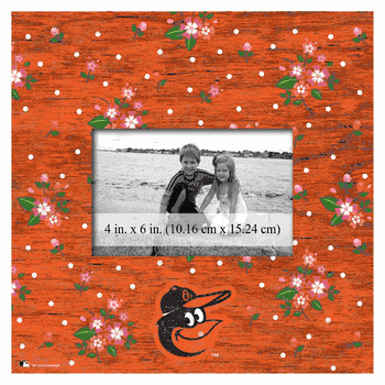 Baltimore Orioles Floral 10x10 Frame
