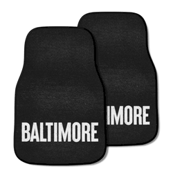 Baltimore Orioles Front Carpet Car Mat Set - 2 Pieces