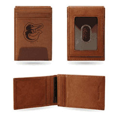 Baltimore Orioles Genuine Leather Front Pocket Wallet