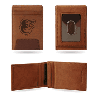 Baltimore Orioles Genuine Leather Front Pocket Wallet