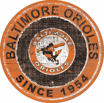 Baltimore Orioles Heritage Logo Round Sign