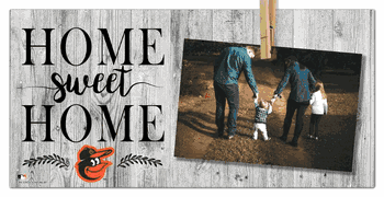 Baltimore Orioles Home Sweet Home Clothespin 6x12