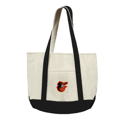 Baltimore Orioles MLB Canvas Tote with Colored Strap