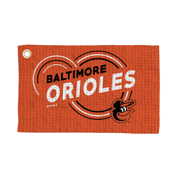 Baltimore Orioles MLB Droplets Waffle Fan Towel 16x25 inches