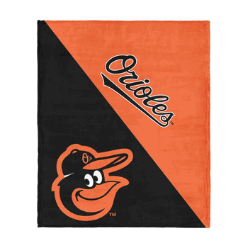 Baltimore Orioles MLB Halftone Silk Touch Throw Blanket 46x60 inches