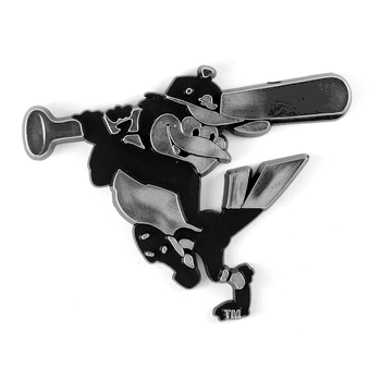 Baltimore Orioles Molded Chrome Plastic Emblem