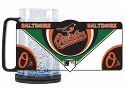 Baltimore Orioles Mug Crystal Freezer Style