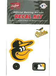 Baltimore Orioles Official Rawlings Authentic Batting Helmet Decal Kit
