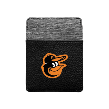 Baltimore Orioles Pebble Front Pocket Wallet Black
