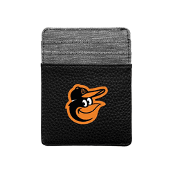 Baltimore Orioles Pebble Front Pocket Wallet Black