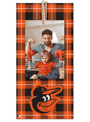 Baltimore Orioles Plaid Clothespin 6x12 Sign