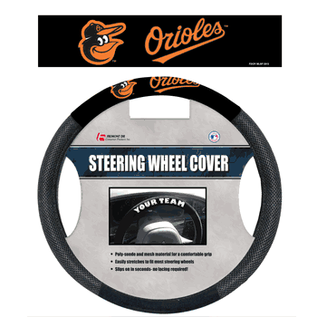 Baltimore Orioles Poly-Suede Steering Wheel Cover