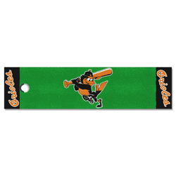 Baltimore Orioles Putting Green Mat - 1.5ft. x 6ft. 1975 Retro Logo