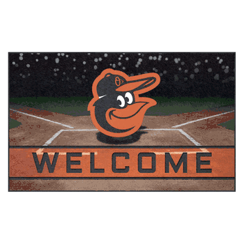 Baltimore Orioles Rubber Door Mat - 18in. x 30in.