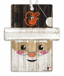Baltimore Orioles Santa Ornament