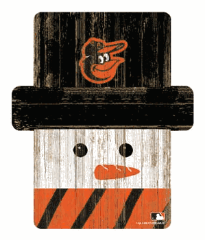 Baltimore Orioles Snowman Ornament