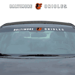 Baltimore Orioles Sun Stripe Windshield Decal 3.25 in. x 34 in.