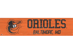 Baltimore Orioles Team Name 6x24 Sign