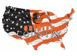Baltimore Orioles USA Shape Flag Cutout
