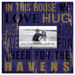 Baltimore Ravens 10x10 In This House Frame