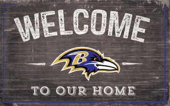 Baltimore Ravens 11x19 Welcome to our Home Sign