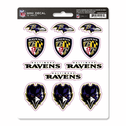 Baltimore Ravens 12 Count Mini Decal Sticker Pack