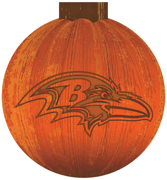 Baltimore Ravens 12 in. Halloween Pumpkin Sign