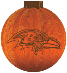 Baltimore Ravens 12 in. Halloween Pumpkin Sign