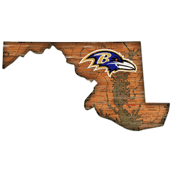 Baltimore Ravens 12" Mini Roadmap State Sign