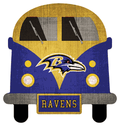 Baltimore Ravens 12" Team Bus Sign