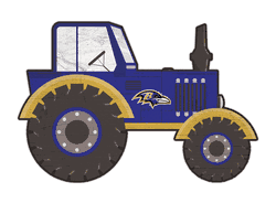 Baltimore Ravens 12" Tractor Cutout Sign