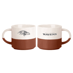 Baltimore Ravens 15oz Walmart Holiday Stackable Mug Set